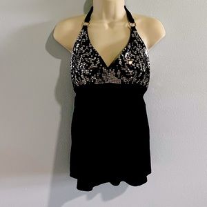 Victoria’s Secret Sequin Halter Bra Top Large